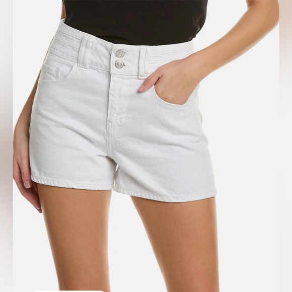 NWT Frame White Denim Triple Binding Shorts - Picture 4 of 7